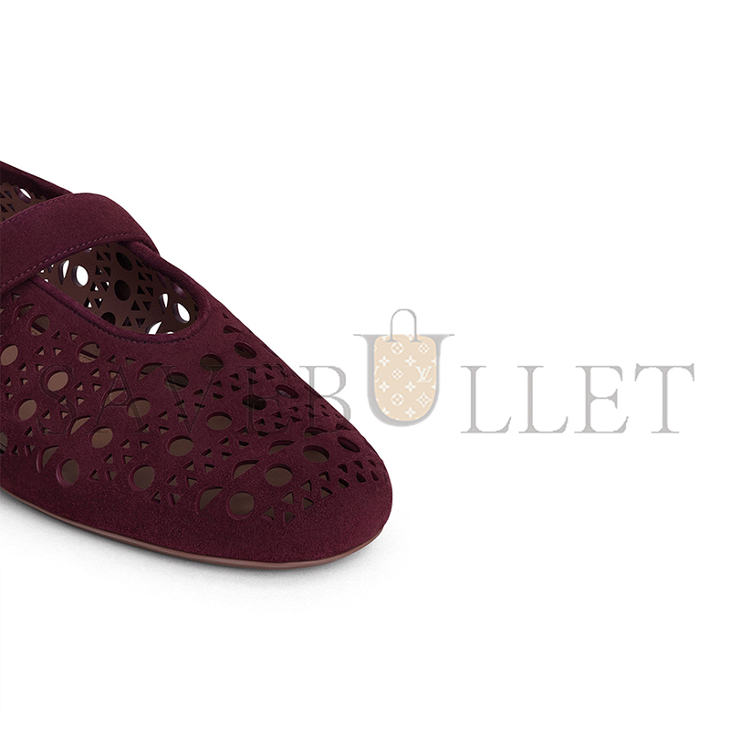 ALAÏA BALLET FLATS VIENNE IN SUEDE AA3A029C0H53325